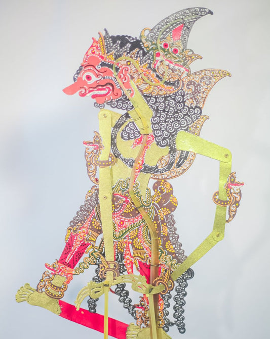 Indonesian Shadow Puppet Rahwana, Javanese Wayang Kulit, Indonesian Wayang